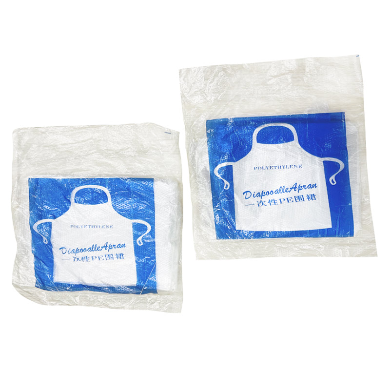 Disposable PE apron produced by automatic machine
