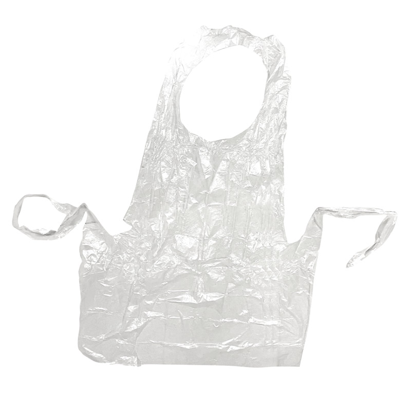 PE tubular film apron folded sample