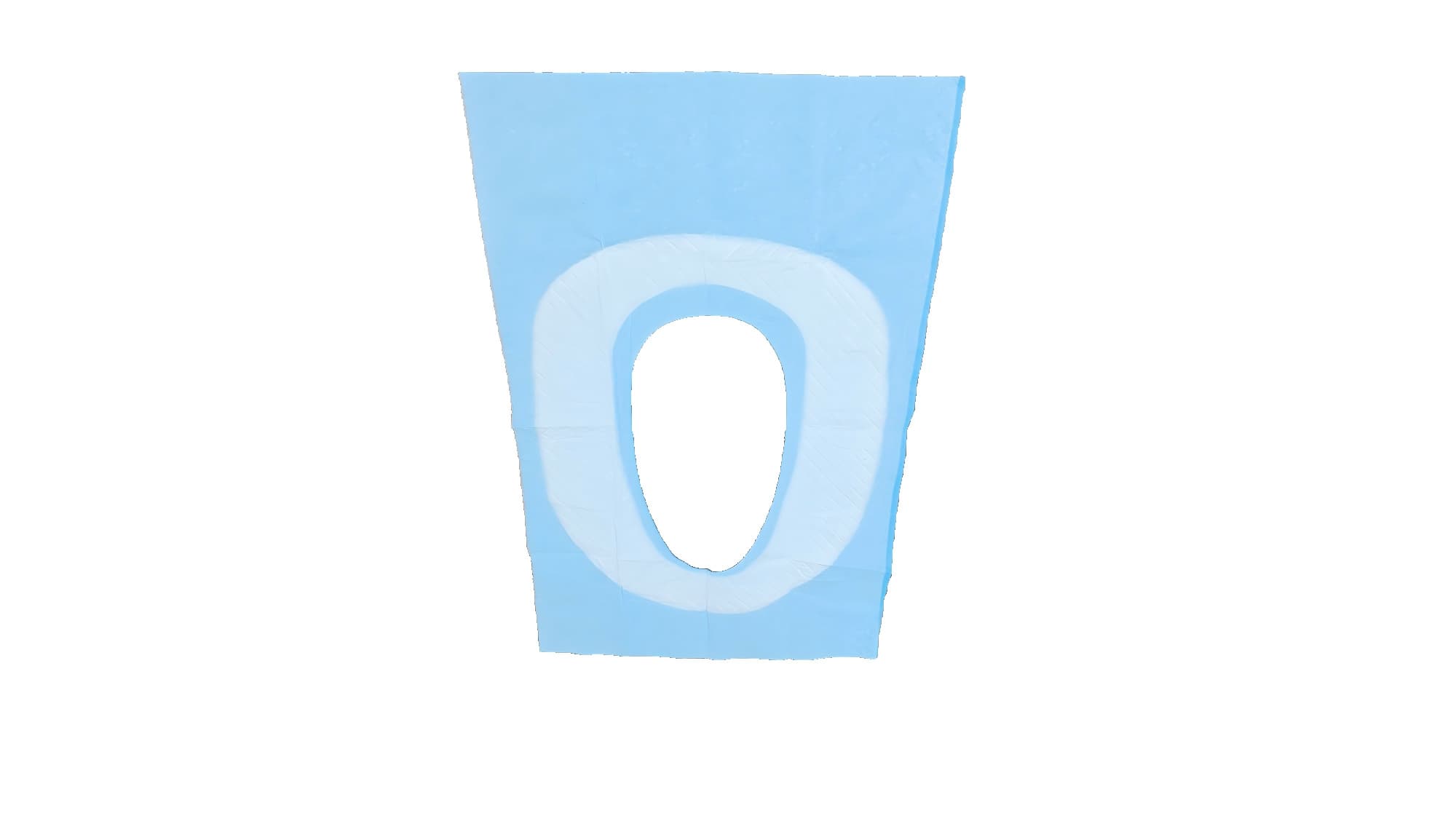 Toilet Seat Pad Output Sample 1 Cotton-added toilet seat pad output sample 1
